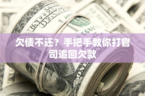 武汉欠债不还？手把手教你打官司追回欠款