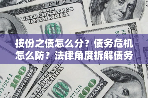 武汉按份之债怎么分？债务危机怎么防？法律角度拆解债务分配与风险自保指南