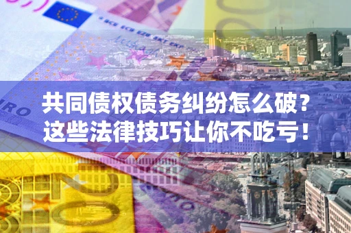 武汉共同债权债务纠纷怎么破？这些法律技巧让你不吃亏！