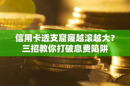 武汉信用卡透支窟窿越滚越大？三招教你打破息费陷阱