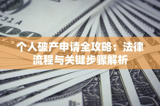 武汉个人破产申请全攻略：法律流程与关键步骤解析