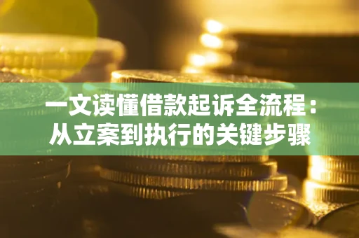 武汉一文读懂借款起诉全流程：从立案到执行的关键步骤