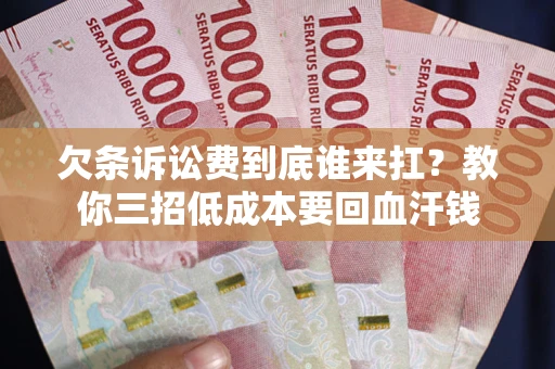 武汉欠条诉讼费到底谁来扛？教你三招低成本要回血汗钱